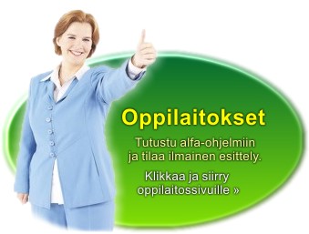 Siirry Alfasoftin oppilaitossivuille